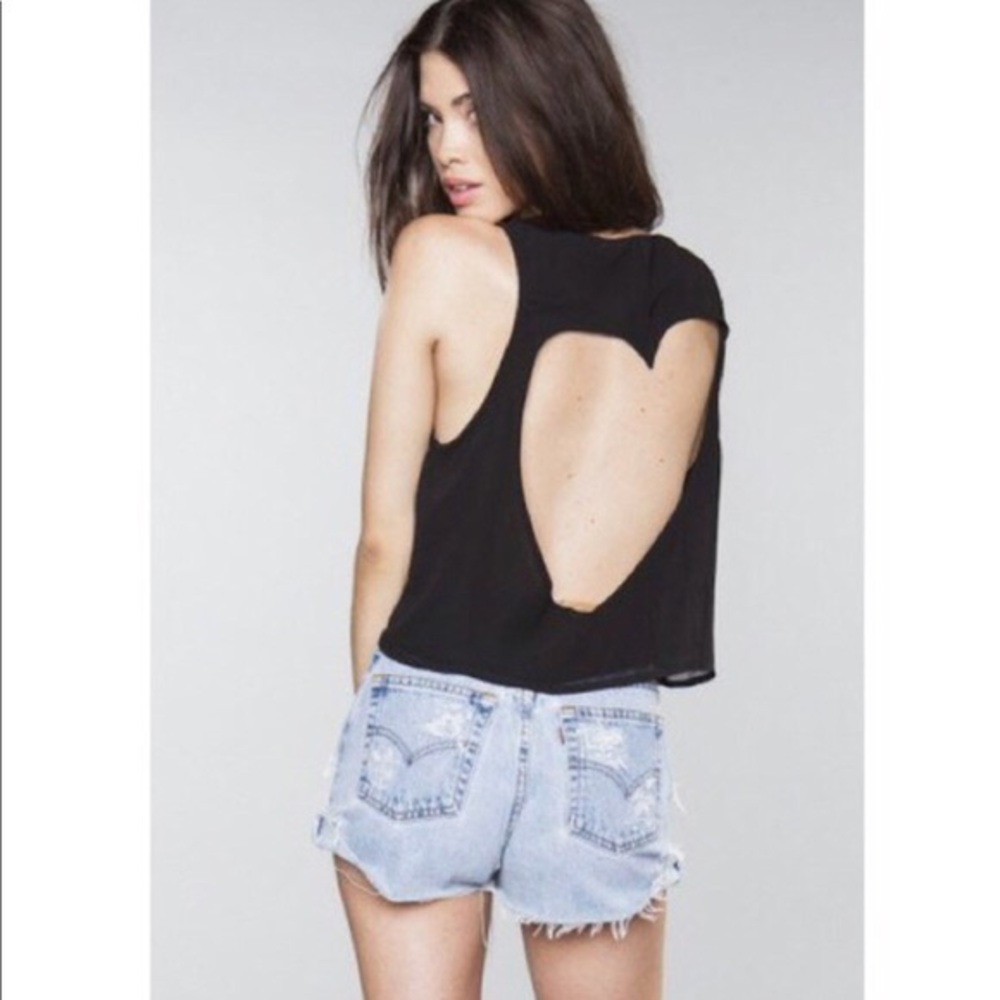 Brandy Melville Cropped Heart Tank